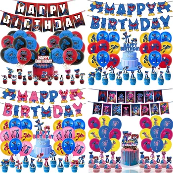 2023 Вечерни Аксесоари Балони Време На Игра Игра Набор От Бижута Аниме Балони Честит Рожден Ден Банер Детски Играчки За Момчета