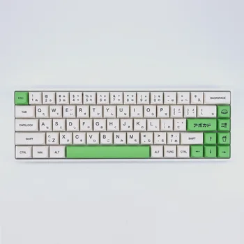Капачки За Ключове с Авокадо XDA Профил Японската Механична Клавиатура PBT Капачка За Ключове Млечно Зелен Сублимационный Капачка За Клавиатура