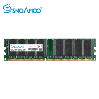 SNOAMOO DDR1 DDR 1 GB PC2700/3200 DDR 333 Mhz/400 Mhz 184Pin памет за настолни КОМПЮТРИ CL2.5 DIMM Оперативна памет 1 Г Доживотна гаранция