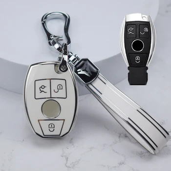 НОВ Калъф За Ключове на Автомобила От TPU, Чанта За Ключодържатели Mercedes Benz A B C S Class AMG GLA CLA GLC W176 W221 W204 W205, Държач за ключове, Ключодържател