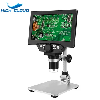 7-инчов LCD Дисплей USB Цифров Микроскоп 12MP 1200X Увеличение Камера за Видео Регистратори Ендоскоп за телефон с ПХБ Инструменти Инспекция