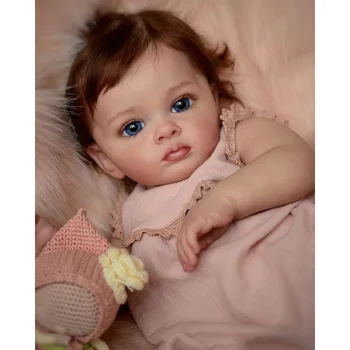 60 см е Вече Боядисана, Готова Възстановената Кукла За най-Малките Момичета Tutti Висококачествено 3D Кожата Няколко Слоя Живопис Видими Вени Подарък