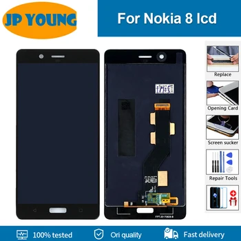 Оригинален LCD дисплей За Nokia 8 N8 TA-1004 TA-1012 TA-1052 LCD Дисплей, Сензорен Екран на Таблета Събрание Замяна За Nokia 8 LCD Дисплей