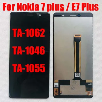 За Nokia 7 Plus/E7 Plus TA-1062 TA-1046 TA-1055 LCD Дисплей Панел Pantalla със сензорен екран Дигитайзер, Сензор в Събирането на