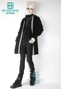 BJD стоп-моушън облекло за 65-70 см BJD чичо модно палто с надпис, проверени панталони