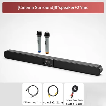 Професионална система за Kareoke С 2 * Микрофонной аудио панел DSP Аудио Караоке Микрофон Bluetooth 8 * Говорител Караоке-Машина Канал 5.1
