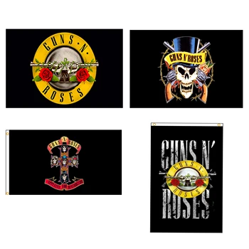 Американски флаг Guns N' Roses 90*150 см. За Декорация