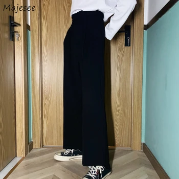 Мъжките Ежедневни Панталони, Обикновена Прости Панталони Голям Размер 3XL копчета, Луксозни Мъжки прави Панталони в Корейски Стил, Универсални Свободни Панталони с дължина до глезена