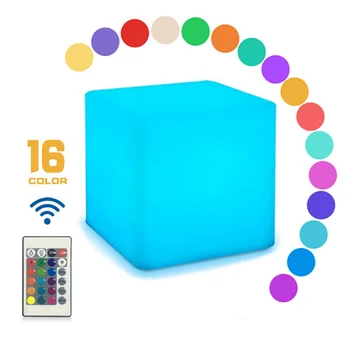 16 Промяна на Цвета RGB Бар Стол Led Куб Светлина USB Акумулаторна батерия на Дистанционното Управление нощна светлина за Бар Декорация на Дома