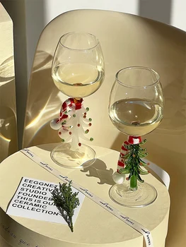 INS Коледно Дърво Коктейл от Уиски и Чаша За Шампанско 360 мл Огнеупорни Кафе Мляко с Какао Чаша Домашна Коледно Парти Напитка Посуда За Напитки