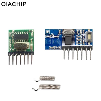 QIACHIP 433 Mhz Дистанционно на Ключа RF Модул 1527 Декодиране 4 CH Приемник + Предавател За Контролер Осветление САМ Kit