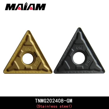 Висококачествена TNMG220408 GM Външна Триъгълна твердосплавная поставяне на машини с ЦПУ (нож) За фрезоване на стомана, неръждаема стомана