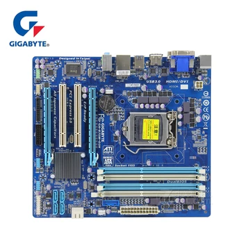 Оригиналната дънна платка Gigabyte GA-B75M-D3H LGA 1155 DDR3 RAM 32G B75 B75M D3H Десктоп дънна платка B75M-D3H DVI VGA HDMI USB3 се Използва