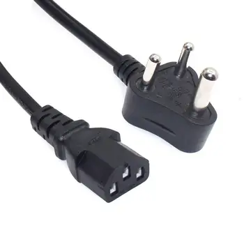 Захранващ кабел стандарт Индия, адаптер за Щепсел тип D за захранващи кабели чайника IEC320 C13, захранващ Кабел ISI, 110 ~ 250 vac 10 ~ 15A 1,5 м