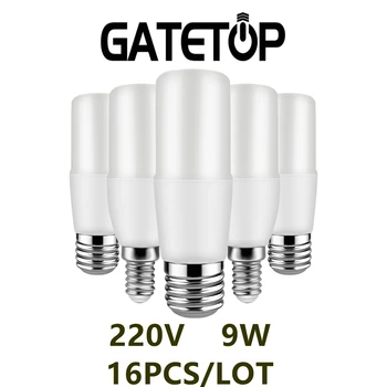 Директна продажба с фабрика светодиодна колона свещ лампа 220 В T37 C37 9 W висока яркост топло бяла светлина е подходящ за кухня, кабинет надолу лампа