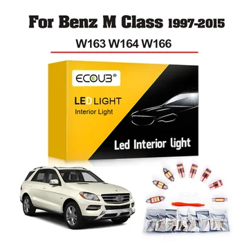 Led Комплект вътрешно осветление за Mercedes Benz W166 W164 W163 M-Class ML 350 400 500 55 63 AMG и 270 230 320 430 300 250 (1997-2015)