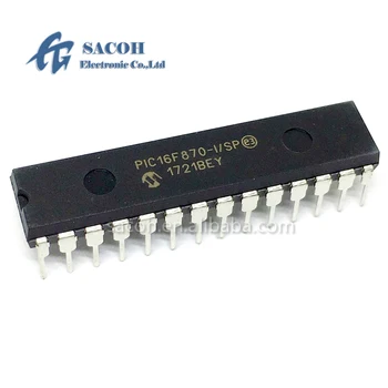 2 бр./лот Нов оригинален PIC16F870-I/SP или PIC16F870-E/SP или PIC16F871-I/P, или PIC16F871-E/P DIP-28 8-битов микроконтролер с CMOS светкавица