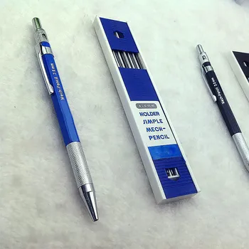 Титуляр 2,0 мм Прост механичен молив, за корекция на стойката на тялото, Автоматичен Механичен Молив За Рисуване, Чертане, Писане, Цветен молив