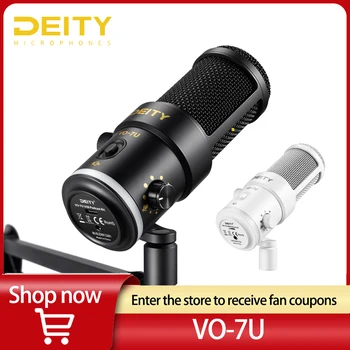 Динамичен Микрофон Deity VO-7U USB Цифров Регулируема Кардиоидный Жични микрофони за Pro Studio Youtube Live Streaming