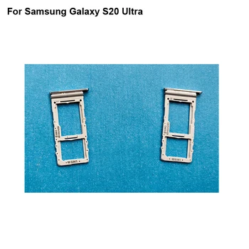 За Samsung Galaxy S20 Ултра Нов Тестван Добър Титуляр За Две Сим-карти Тава Слот За Карта За Samsung Galaxy S 20 Ултра Държач За Sim-карти