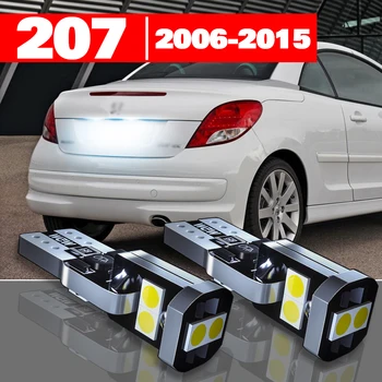 За Peugeot 207 CC SW 2006-2015 Аксесоари 2 бр. led Лампа регистрационен номер 2007 2008 2009 2010 2011 2012 2013 2014