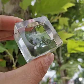 Основата на стойка на дисплея от прозрачно стъкло с държач Кристално Кълбо 5шт За Кристал Обхвата на