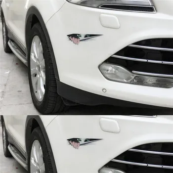 1бр 3D Очите Выглядывающий Чудовище стикер Воайор Автомобилни Абсорбатори Багажника Трилър Задното Стъкло Забавно Автомобили Стикер Интересна