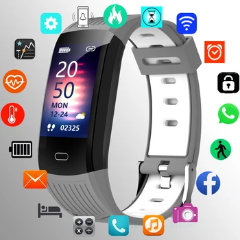 Фитнес Смарт Гривна Smartband на Мъже, Жени Смарт Гривна Монитор на Сърдечната Честота За Android и iOS Гривна Спортен Водоустойчив Смарт гривна