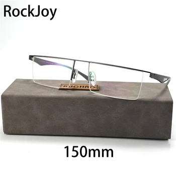 Rockjoy Маркови Рамки За Очила за Мъже 150 мм Извънгабаритни Очила Мъжки слънчеви Очила За Четене Мъжки Анти-Синя Светлина 0 +100 150 200 250 Диоптър