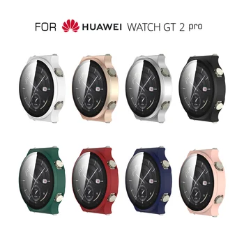 Защитен Калъф за Huawei Watch GT 2 Pro Матово покритие за Часовници, изработени От Закалено Стъкло на цял екран Протектор GT2 Pro Smartwatch Shell