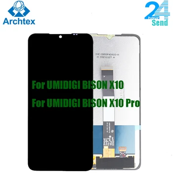 6,53 Инча За Оригиналния UMIDIGI BISON X10 LCD дисплей + тъч екран Дигитайзер В Събирането на Резервни Части За BISON X10 Pro