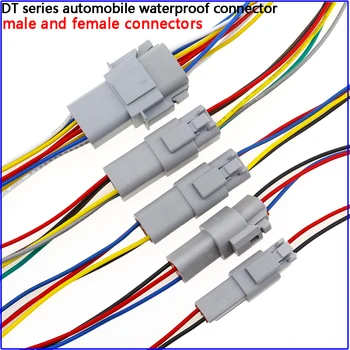 1 бр. конектор Deutsch DT с 15 см жгутом кабели DT06-2S/DT04-2P 2P 3P 4P 6P 8P 12P водоустойчив електрически конектор