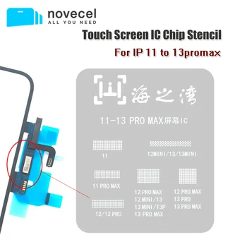 Шаблони на Чип със Сензорен Екран За iPhone 11 12 13 Pro X XS Max LCD панел IC Лидице Кацане Позиция на Окото Стоманена Инструменти За Ремонт Телефон