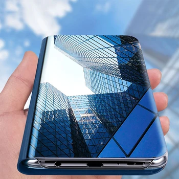 Умен огледален калъф за Samsung Galaxy S8 Plus G955F G955FD, Панти на калъф за мобилен телефон Samsung S8 Plus S8 + S8Plus SM-G955F G955FD, Калъф