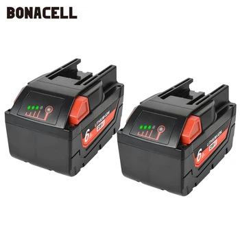 Bonacell M28 Батерия 28 6.0 Ah Литиево-йонна Акумулаторна Батерия за Milwaukee Батерия M28 M28B M28BX 48-11-2830 0730-20 Инструментална Батерия