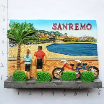 Италия Магнити За Хладилник Сан Ремо туристически сувенир декоративни стикери