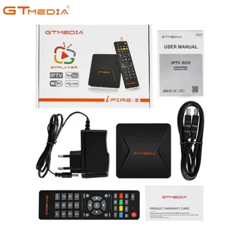 GTMEDIA iFire 2 Телеприставка 1080P HD Мрежов плеър, Вграден Wifi, Ethernet Xtream Ip Телевизия Сталкер мултимедиен плейър iFire2 за Европа