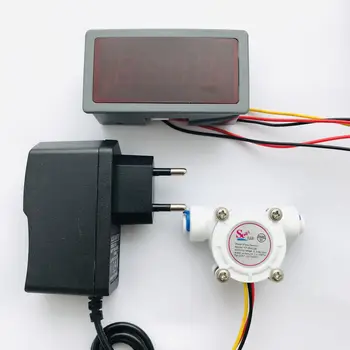 Цифров разходомер US308MT с датчик за разхода на хол yf безжичната-S301 PE pipe 0.3-10LPM