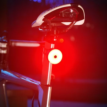 Червен Led Задна Светлина За Велосипед С Висока Видимост, Акумулаторна Батерия И Usb-Под Наем, Задна Светлина Кръгла Форма, Многофункционални Мигащи Лампи Колоездене