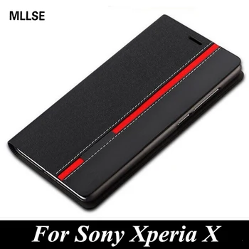 Луксозен Портфейл, Чанта-поставка, Многоцветен Флип калъф от Изкуствена кожа За Sony Xperia X/X Compact/ XZ/XA/XA1/XA1 Ultra/XZ1/XZ1 Compact