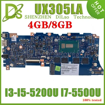 KEFU UX305LA дънна Платка подходяща за Asus ZenBook UX305LA_MB UX305L UX305 дънната Платка е с I3, I5-5200U I7-5500U 4G/8G 100% Тест
