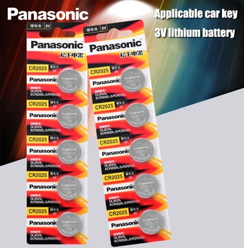 Panasonic Оригинален cr2025 Бутон на Батерии 10 бр./лот cr 2025 3 Литиева Монета Батерия За Часовник Калкулатор на Теглото Везни