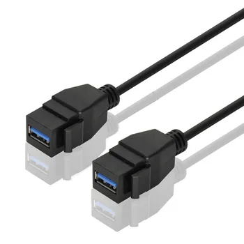 Кабелен конектор Keystone USB 3.0 Черен цвят, жак за свързване на Connector, жак за свързване на Удължител 0,2 М