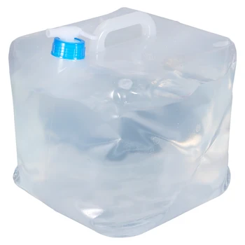 1 бр. Сгъваем филтър за вода с дръжка и капак на Преносим външен контейнер за течности, Хранителни меки чанти 5Л 20Л