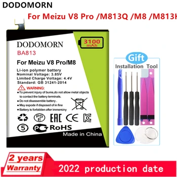 DODOMORN BA813 НОВА Батерия За мобилен телефон Meizu V8 Pro M813Q M8 M813H в присъствието на най-Високо Качество С Номер за проследяване Batteri