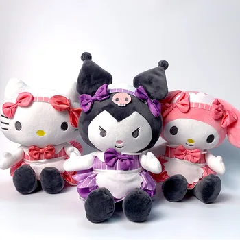 22 СМ Sanrio Плюшен Кукла на Hello Kitty Kuromi Плюшени Играчки