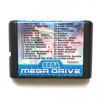 Игри касета 32 в 1 с двойно Дракон 1 2 Преди Golden Axe 1 2 Shadow Dancer за 16 битово игра плейър sega Megadrive Genesis