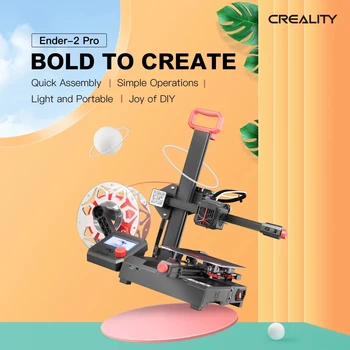 Creality 3D Принтер Emilov-2 Pro предварително инсталирано Лек Портативен Размер за Печат 165*165*180 мм, 150 W Прекъснати Екструдер Мини Принтер