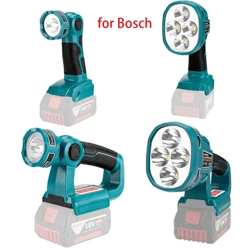 Преносим Прожектор LED Сигнална Лампа Работна Лампа за Фенерче Ръчно Фенерче за Bosch 14,4 18 В BAT614 BAT618 Литиево-йонна Батерия