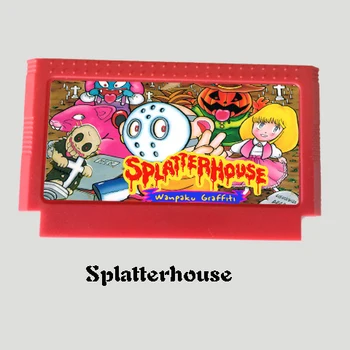 Детска карта на Splatterhouse с 60 Изводи За 8-битово игра плейър D99